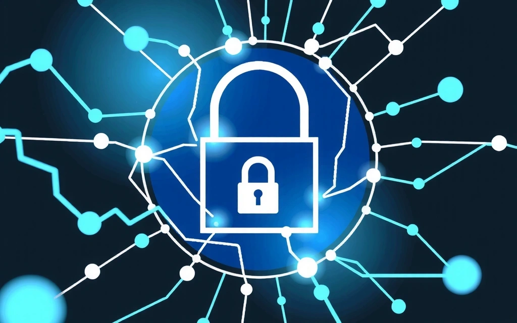 Ilustrație a securității datelor și a confidențialității online