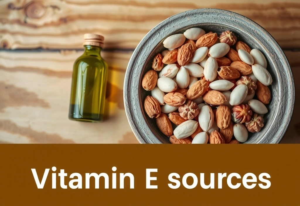 Nuci, semințe și ulei de avocado, surse de Vitamina E.